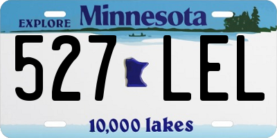MN license plate 527LEL