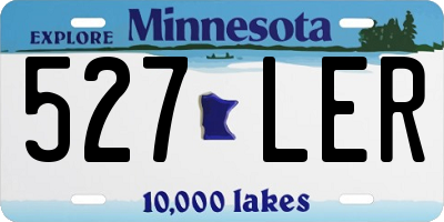 MN license plate 527LER