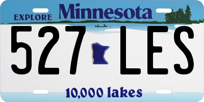 MN license plate 527LES