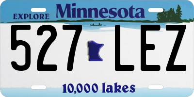 MN license plate 527LEZ