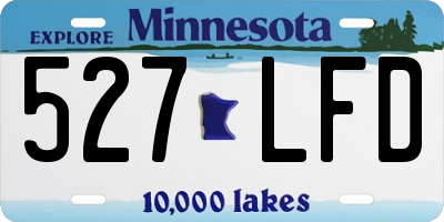 MN license plate 527LFD