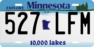 MN license plate 527LFM