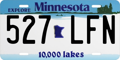 MN license plate 527LFN