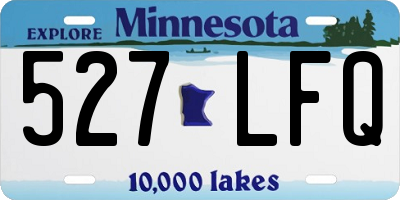 MN license plate 527LFQ