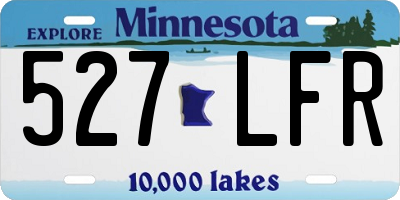 MN license plate 527LFR