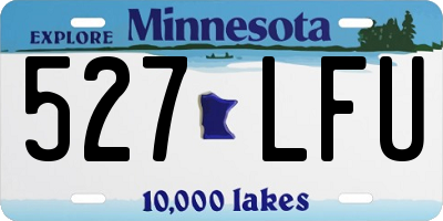 MN license plate 527LFU
