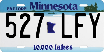MN license plate 527LFY
