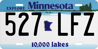 MN license plate 527LFZ
