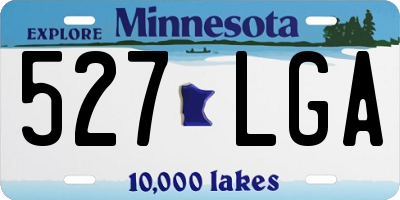 MN license plate 527LGA