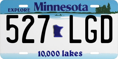 MN license plate 527LGD