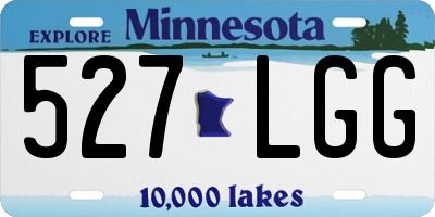 MN license plate 527LGG