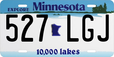 MN license plate 527LGJ