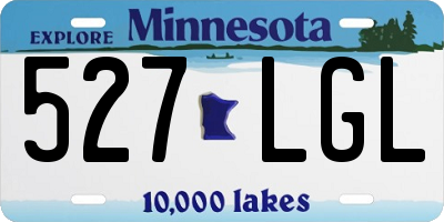 MN license plate 527LGL
