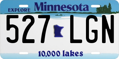 MN license plate 527LGN