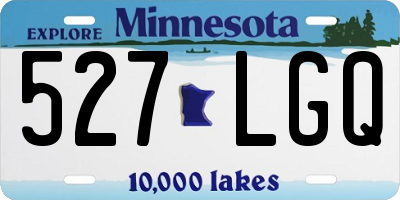 MN license plate 527LGQ
