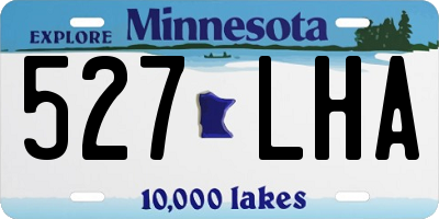MN license plate 527LHA