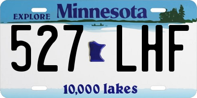 MN license plate 527LHF