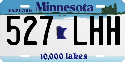 MN license plate 527LHH