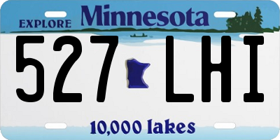MN license plate 527LHI