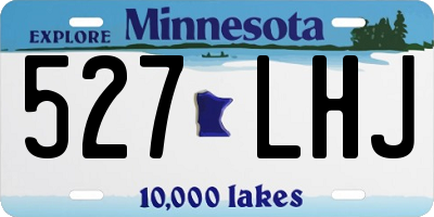 MN license plate 527LHJ