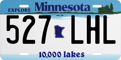 MN license plate 527LHL