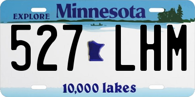 MN license plate 527LHM