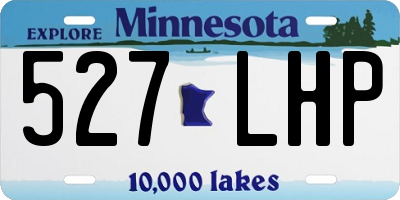 MN license plate 527LHP