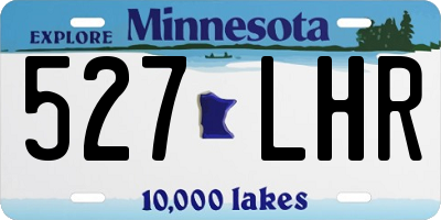 MN license plate 527LHR