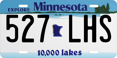 MN license plate 527LHS