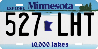 MN license plate 527LHT