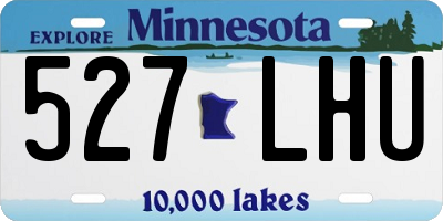 MN license plate 527LHU