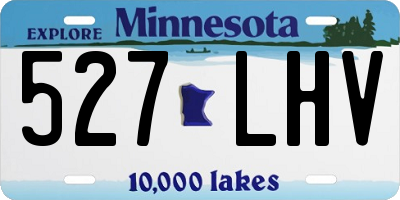 MN license plate 527LHV