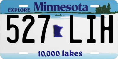MN license plate 527LIH