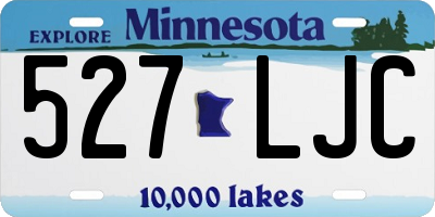 MN license plate 527LJC
