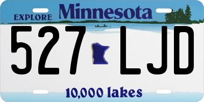MN license plate 527LJD