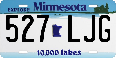 MN license plate 527LJG