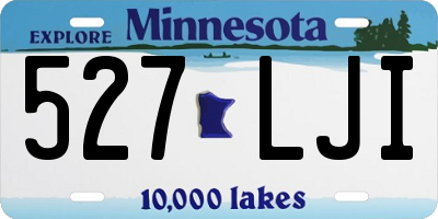 MN license plate 527LJI