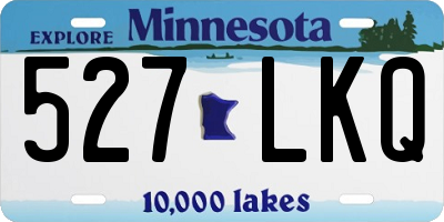 MN license plate 527LKQ