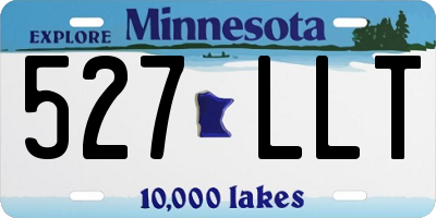 MN license plate 527LLT