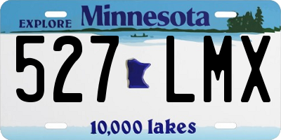 MN license plate 527LMX