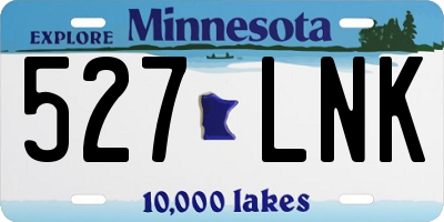 MN license plate 527LNK