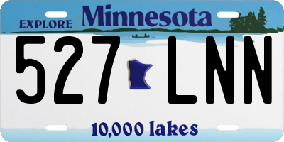 MN license plate 527LNN