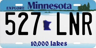 MN license plate 527LNR
