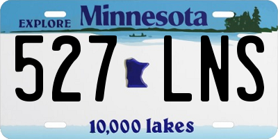 MN license plate 527LNS