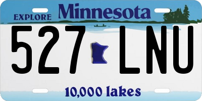 MN license plate 527LNU