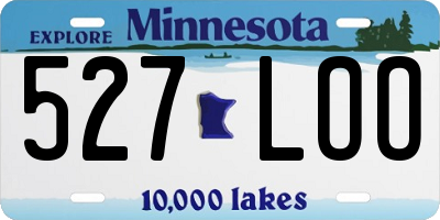 MN license plate 527LOO