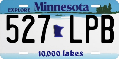 MN license plate 527LPB