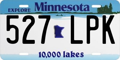 MN license plate 527LPK