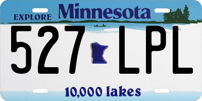 MN license plate 527LPL