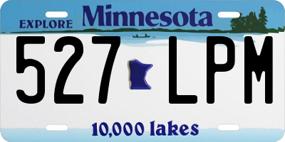 MN license plate 527LPM